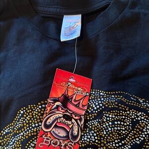 Ed Hardy Kids Black Graphic T-Shirt